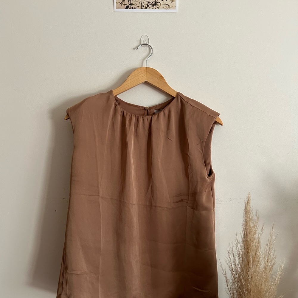 H&M Satin Light Mauve Blouse